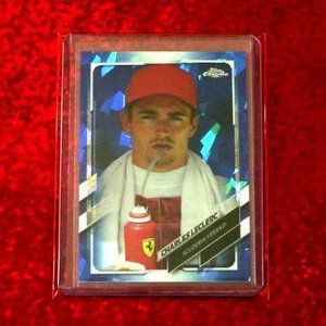 Charles Leclerc Blue Topps Chrome Formula 1 Card